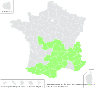 Festuca fusca Vill. - carte de répartition