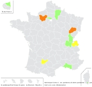 Galium parisiense L. var. parisiense - carte de répartition
