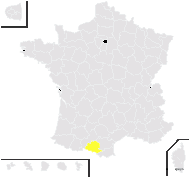 Gentiana ×marcailhouana Rouy - carte de répartition