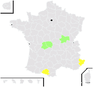 Hieracium vulgatum subsp. interaquense Zahn - carte de répartition