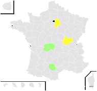 Hieracium approximatum Jord. - carte de répartition