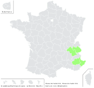 Hieracium halleri Vill. - carte de répartition