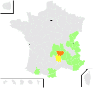 Hieracium juranum Rapin - carte de répartition