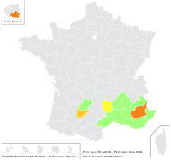 Picris pauciflora Willd. - carte de répartition