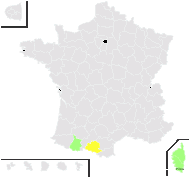 Pilosella lactucella subsp. nana (Scheele) M.Laínz - carte de répartition