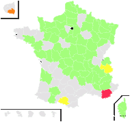 Hieracium insigne Sauzé & Maillard - carte de répartition