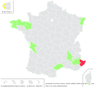 Jacobaea maritima subsp. bicolor (Willd.) B.Nord. & Greuter - carte de répartition
