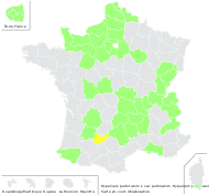 Hypericum perforatum L. var. perforatum - carte de répartition