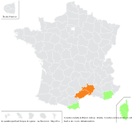 Isoetes velata A.Braun subsp. velata - carte de répartition