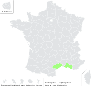 Tagetes patula L. - carte de répartition