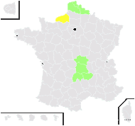 Lupinus ×regalis Bergmans - carte de répartition