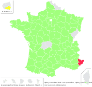 Ophrys sphegodes Mill. subsp. sphegodes - carte de répartition