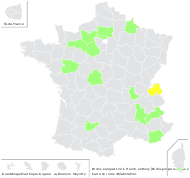 Orchis ×angusticruris Franch. ex Rouy - carte de répartition