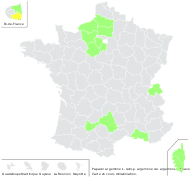 Papaver argemone L. subsp. argemone var. argemone - carte de répartition