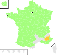 Carpinus carpinizza Host - carte de répartition