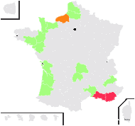 Plantago salsa Pall. - carte de répartition