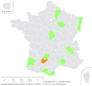 Polygala amara L. - carte de répartition