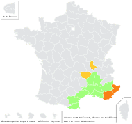Alkanna matthioli Tausch - carte de répartition
