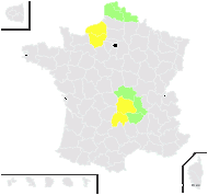 Populus ×generosa Henry - carte de répartition