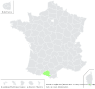 Primula ×anglica Pax - carte de répartition