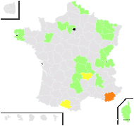 Prunella ×intermedia Link - carte de répartition