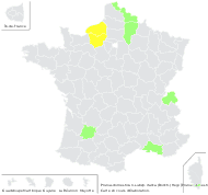 Prunus domestica n-subsp. italica (Borkh.) Gams ex Hegi - carte de répartition