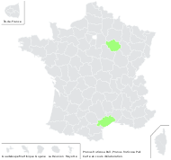Prunus fruticosa Pall. - carte de répartition