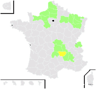 Quercus ×kerneri Simkovics - carte de répartition