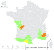 Isoplesion pyrenaicum (Desf.) Raf. - carte de répartition