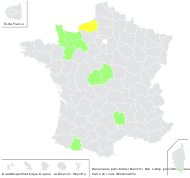 Ranunculus penicillatus (Dumort.) Bab. subsp. penicillatus - carte de répartition