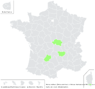 Rosa ×alba L. - carte de répartition