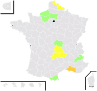 Rosa ×verticillantha Mérat - carte de répartition