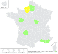 Rubus ×uncinellus P.J.Müll. & Lefèvre - carte de répartition