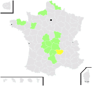 Salix ×charrieri Chass. - carte de répartition