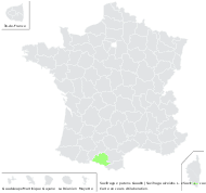 Saxifraga ×patens Gaudin - carte de répartition