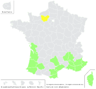 Scorpiurus muricatus L. - carte de répartition