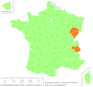 Conium maculatum L. - carte de répartition