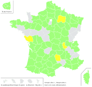 Sinapis alba L. - carte de répartition
