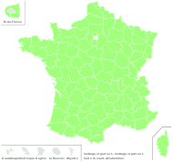 Solidago axillaris Jeanb. & Timb.-Lagr. - carte de répartition