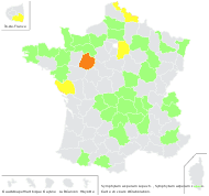 Symphytum asperum Lepech. - carte de répartition