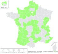 Sparganium erectum [var.] angustifolium Warnst. - carte de répartition