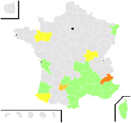 Trifolium stellatum L. - carte de répartition