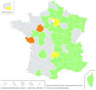 Vicia pannonica Crantz - carte de répartition