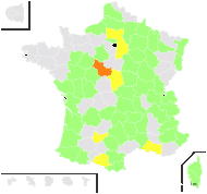 Arabis procera Jord. - carte de répartition