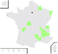 Orchis ×bergonii Nanteuil - carte de répartition
