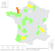 Barbarea palustris Hegetschw. - carte de répartition
