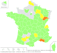 Barbarea verna (Mill.) Asch. - carte de répartition