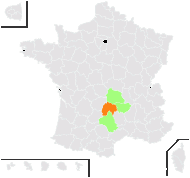 Biscutella lamottei Jord. - carte de répartition