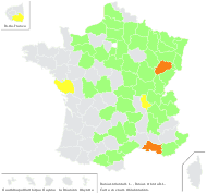 Bunias orientalis L. - carte de répartition