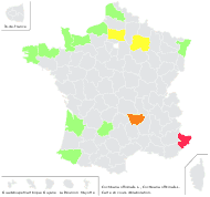 Cochlearia officinalis L. - carte de répartition